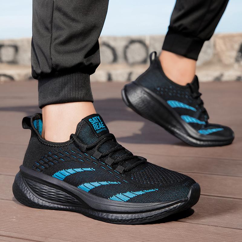 Fashion 2025 New Men's Running Shoes - Lightweight Breathable, Anti Slip, Shock-absorbing Sole Outdoor Sports Shoes for Tennis Training