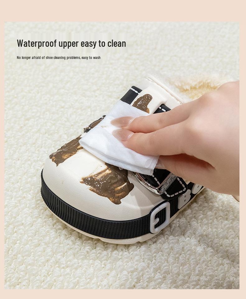 EVA Kids' Waterproof Cotton Slippers - Warm, Retro, Indoor/Outdoor Wear