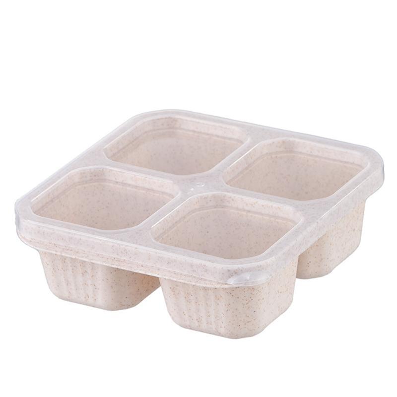 Multiple Compartment Bentos Snacks Box Reusable Meal Preparation Container for Kids and Adults Storage