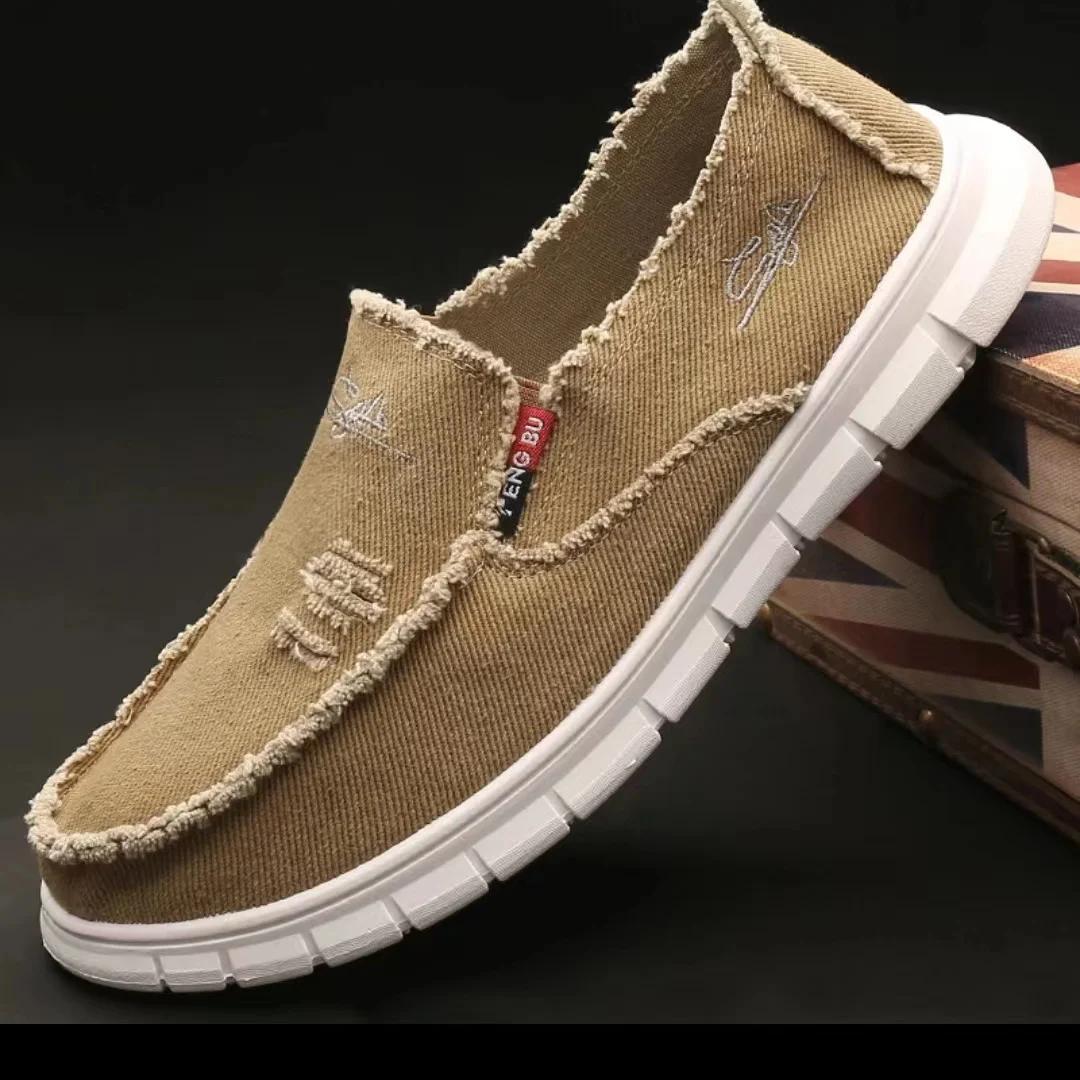 Scarpe da ginnastica casual in tela da uomo, scarpe vulcanizzate di alta qualità, per uomo, in offerta, taglia 44, stile coreano classico originale, in saldo, 45._voghion.com
