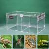 Acrylic Enclosure Tank Ventilation Breeding Box Reptile Terrarium Cage for Snails Hermit