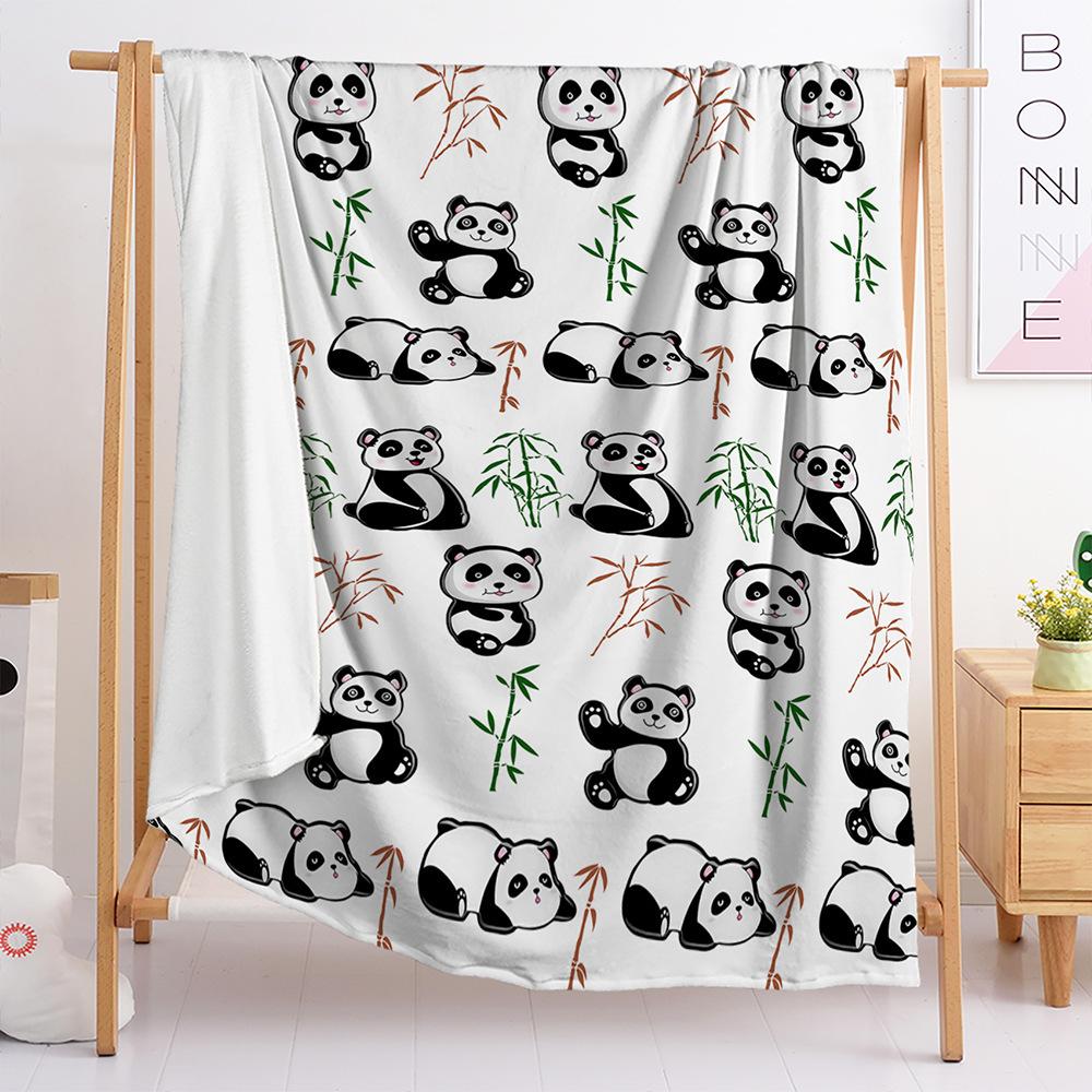 Blanket Cute Panda Blanket Flannel Bedroom Office Blanket Blanket Universal