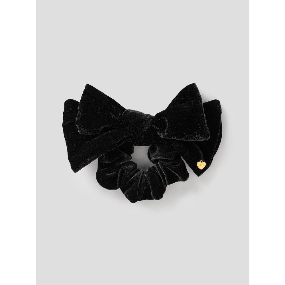 

Бархатная резинка для волос черная (195896Wy25)