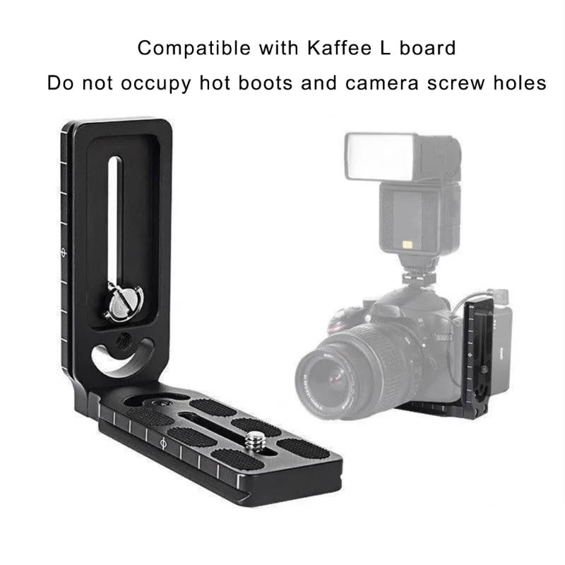 Camera Stabilizer Vertical Shoots Board L Bracket Vertical Mount Quick Release Plate for DSLR Cameras Accessories