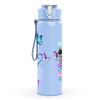 1PC Faith Cross Color Art Quote Print 750ml Color Plastic Sports Water Bottle Leakproof Flip Straw Lid Suitable for Sports Office Home Use