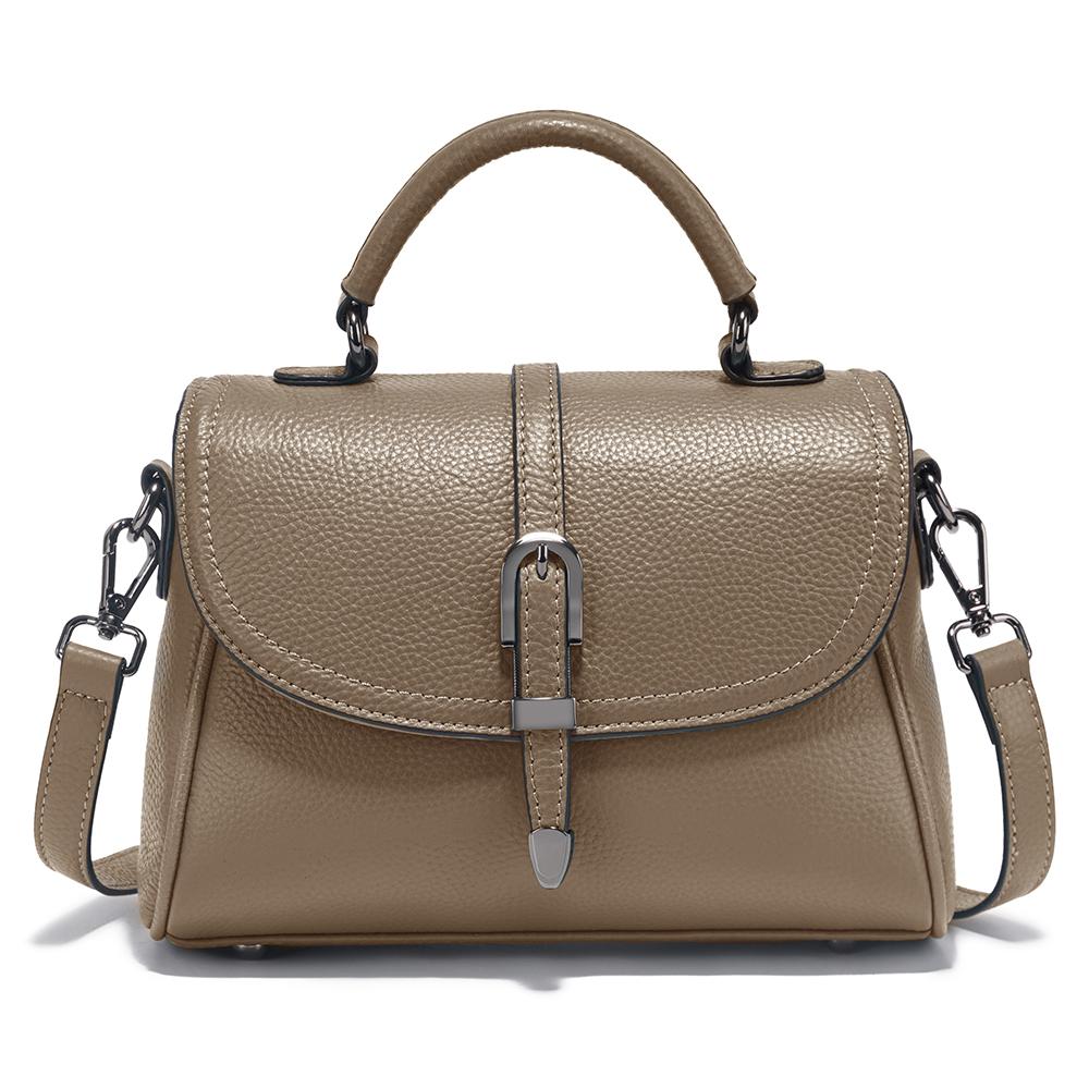 Zency Women's Genuine Leather Top-Handle Bag New