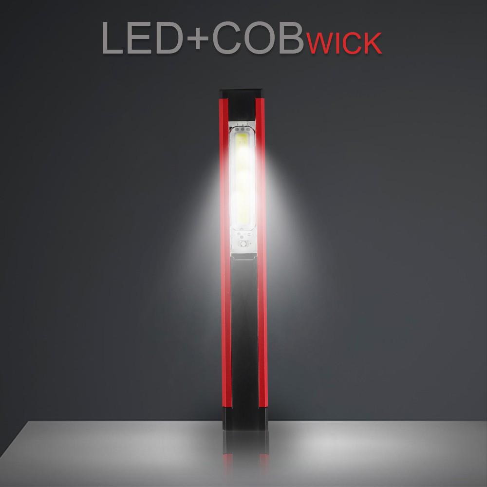 COB LED  Pen Light Magnet USB Rechargeable Work Torch Flashlight Lamp