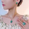 Jewelry Simulation Bird'S Nest Chepala Green Jewelry Light Luxury Premium Set 15 * 20-10-12