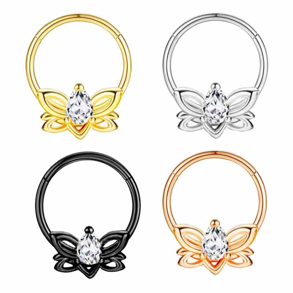 

1 предмет пирсинг хряща круглое кольцо в носу открывающееся кольцо перфорация бесшовное кольцо в носу, серьги