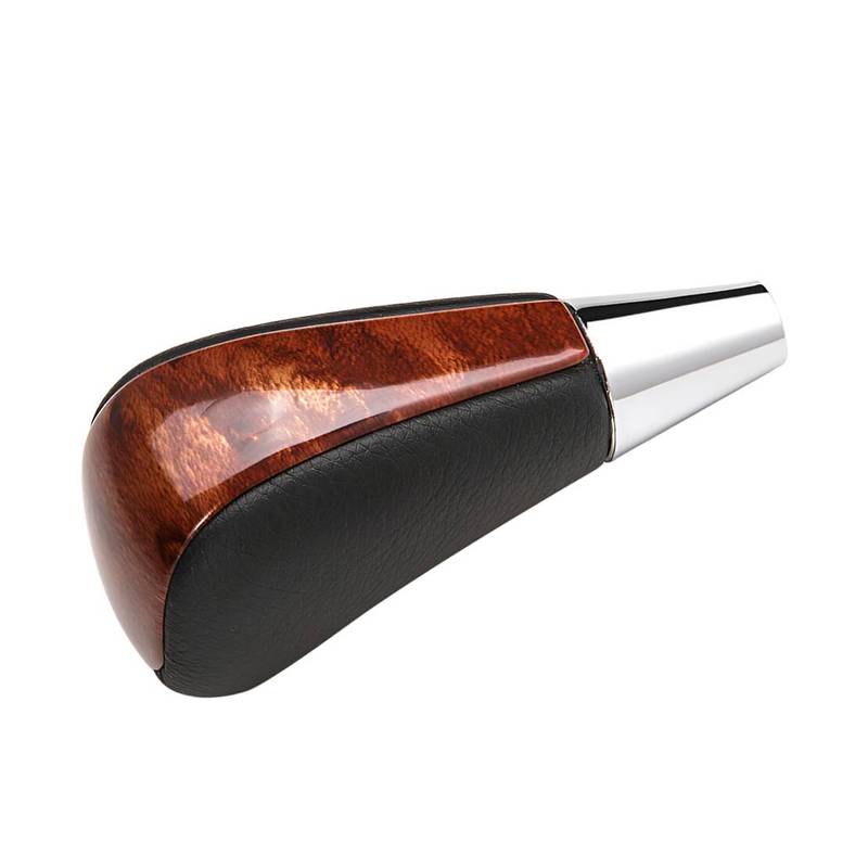 Walnut Wood Style PU Leather Gear Shift Stick Shifter Lever Knob Fit for Lexus ES300 ES330 IS-F GS300 Toyota Estima Hilux Crown