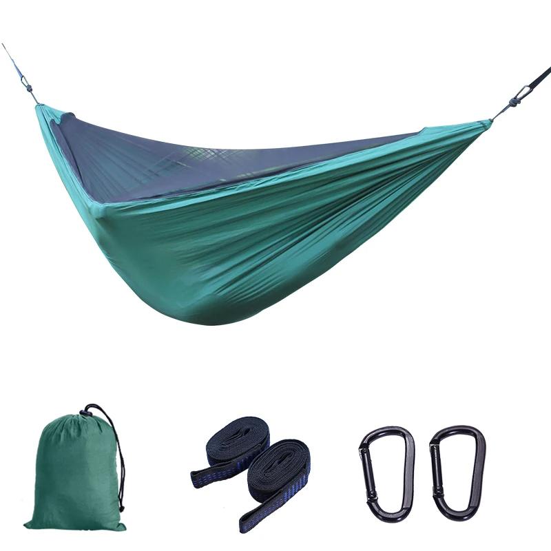 1-2 Person Camping Hammock Mosquito Net Portable Lightweight 2.8x1.4m/9.2x4.6ft with Carry Bag Outdoor Hammock Yard Swing