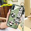Ring Anti-knock Phone Case For OPPO Realme C3/C3i/Narz N10A Fashion Design Cartoon Dirt-resistant Durable Silicone Panda