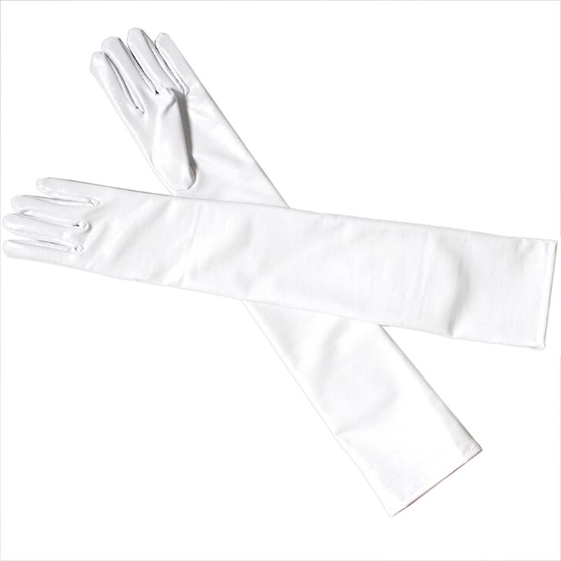 Sexy Women Shiny Long Gloves Leather Latex Clubwear Party Opera Costume