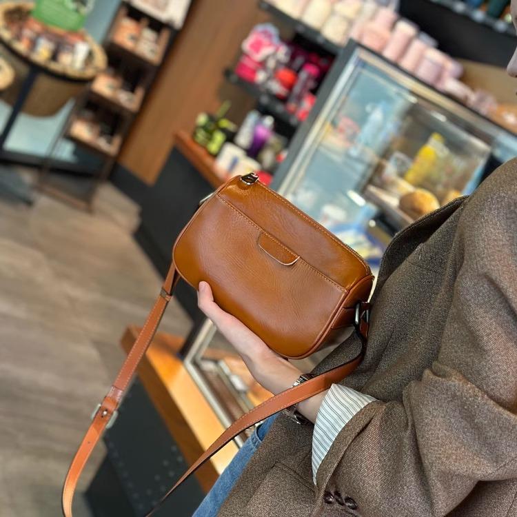 Real Cow Leather Ladies Crossbody Bag 2026 New Women's High Quality Handbag Small Commuter Luxury Shoulder Bag Easy To Match