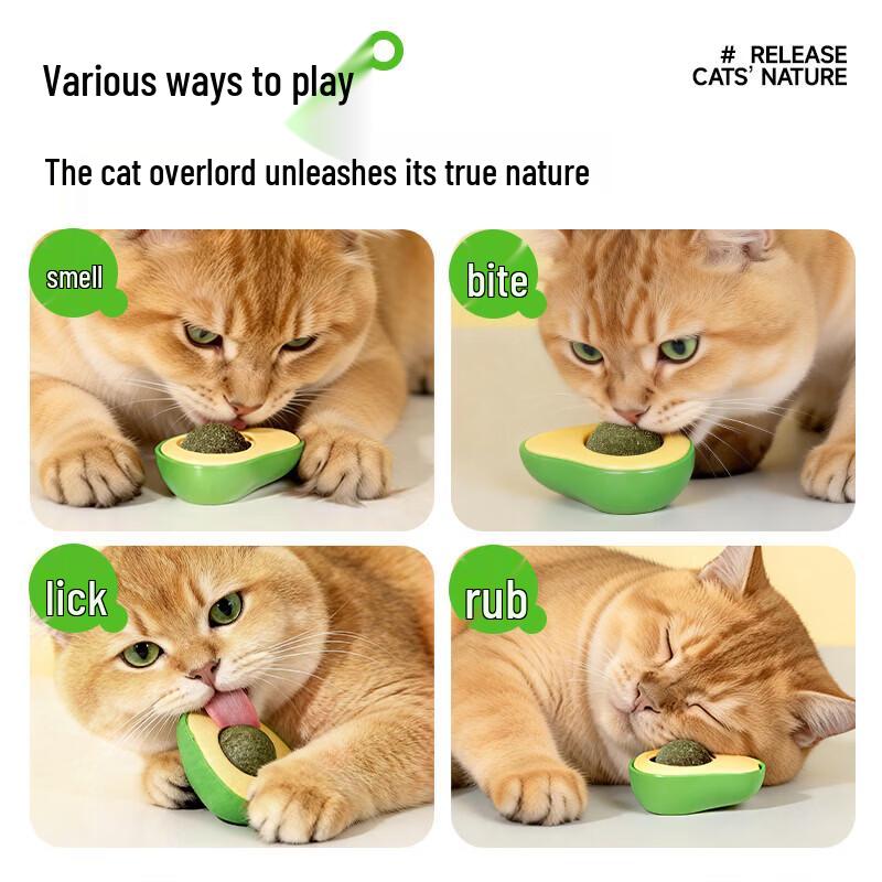 Avocado Catnip Ball Toy (10-Pack)