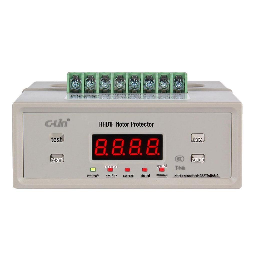 Xinling HHD1F-A B C Motor Protector: Phase Loss, Three-Phase Imbalance, Start Bypass, Underload, Stalled Protection.
