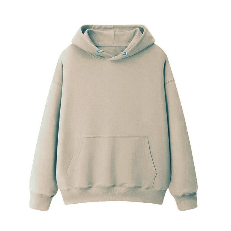 2026 Fall Winter Solid Color Hooded Sweatshirt Oversized Loose Fit Long Sleeve Pullover Women Streetwear Casual