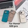 Luxury Golden Silk Wrinkle Texture PU Leather Case for Honor 600 400 Magic 7 X60 Pro Shockproof Magnetic Wireless Charging Cover