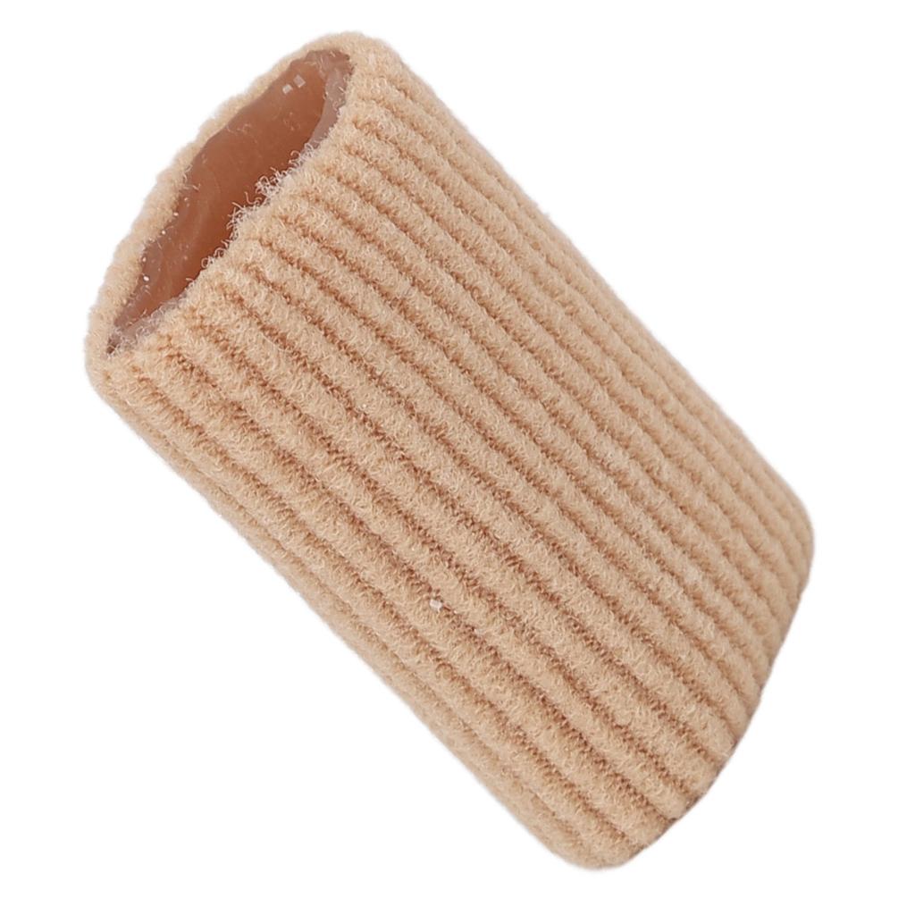 10pcs Toe Cushion Tube Soft Silicone Finger Toe Sleeves Corn Pad Protector for Blisters Calluses M 1.2 X 0.8in