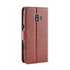 Suitable for Samsung Galaxy J2 Core phone case, leather cover with crazy horse pattern, phone protective cover, flip cover