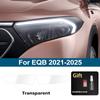 Für Mercedes Benz EQA/EQB/EQC/EQE /EQG/EQS Rauchschwarz Hochglanz PPF Kratzfest Vorgeschnittenes TPU Auto Scheinwerfer Schutzfolie