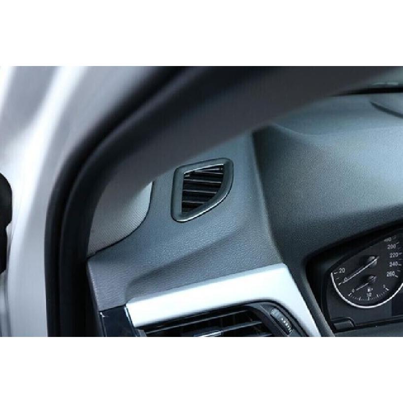 For BMW X2 F39 2018- Black Wood Grain Dashboard Upper Air Outlet Vent Trim
