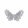 Heavy Industry Premium Full Diamond Zircon Butterfly Open Ring Index Finger Ring Light Luxury Unique Ring Accessories