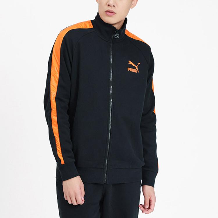 Puma Iconic T7 Track Jacket With Fleece Lining Men Tops Black 530268-51