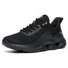 Anta Training Series Fabric Shock Absorbing Breathable Lightweight Low Top Running Shoes Men Sneaker Black Silver 912217704-2