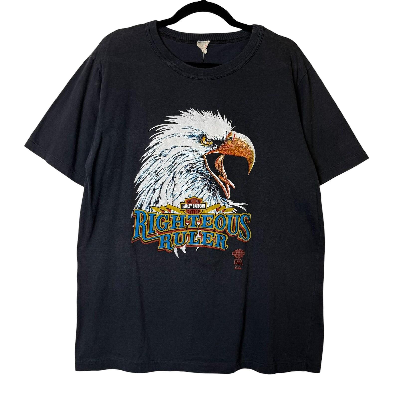 90 s Harley Davidson Righteous Ruler Niagra Falls Eagle T shirt Sz XL (B1153) 4XL