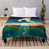 The Purrfect Alien  Throw Blanket