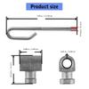2Pcs GX24864 Deck Lift Hanger Rod Kit for GX21718 14M7465 GX26085 24M7053 Deck Lift Link Kit Lawnmower Deck Accessories