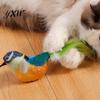 Interactive Cat Toy Chirping Bird Simulation Electric Touch Activated Friendlier Prey Plush Teaser for Indoor Cats And Dogs Flapping Wings