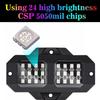RGB LED Rock Lights 8 Pods 192 LEDs Bluetooth APP Control Music Sync