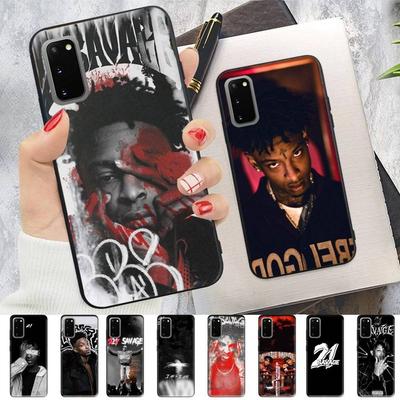 Rapper 21 Savage Phone Case For Samsung S 24 Fe 25 Ultra Plus 20 Lite 21 30 22 23 24 22 Ultra 5G Fundas