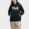 FILA Letter Logo Printed Casual American Hoodie Women hoodies Black F11W349205F-BK