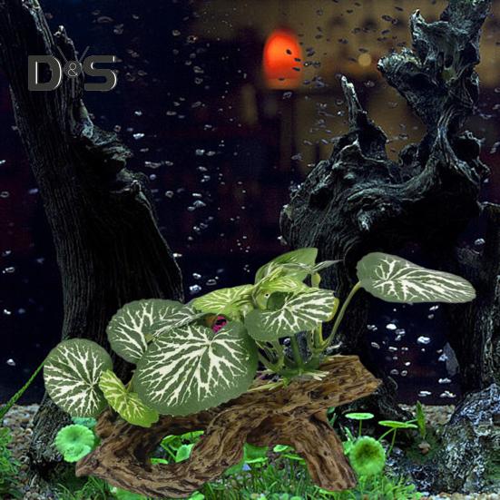Fish Tank Decoration Artificial Plant Aquarium Ornament Fish Tank Accessory Aquatic Decor for Betta Fish Smaller Reptiles