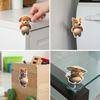 10/1Pcs Stress Relief Stickers Creative Cartoon Dog Belly Pinching Stickers for Phone Notebook Gifts Decor Festival Supplies