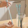 6mm+9mm Combination Package Silicone Straw Brush Bottle Brush With Extended Non-slip Handle Fine Brush Straw Test Tube Brush