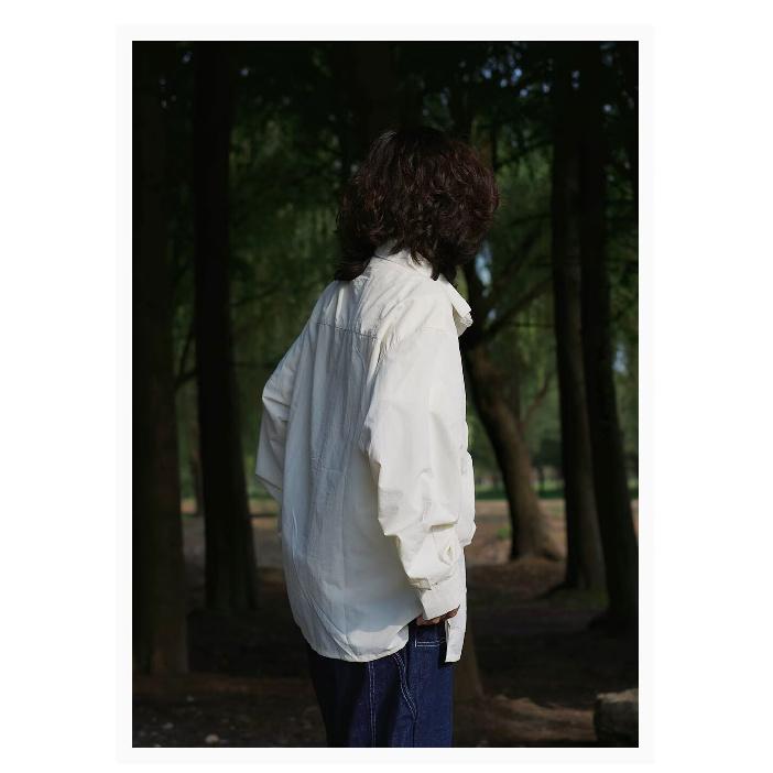 

Рубашка с длинным рукавом с буквенным принтом 2024 года в японском стиле в стиле Гонконга, свободная рубашка для мальчиков, летнее модное универсальное повседневное пальто 2XL абрикосовый