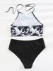 High Waist Bikini Woman Swimsuit Sexy Tie Dye Bathing Suit Sexy Bikinis Set Summer Beachwear