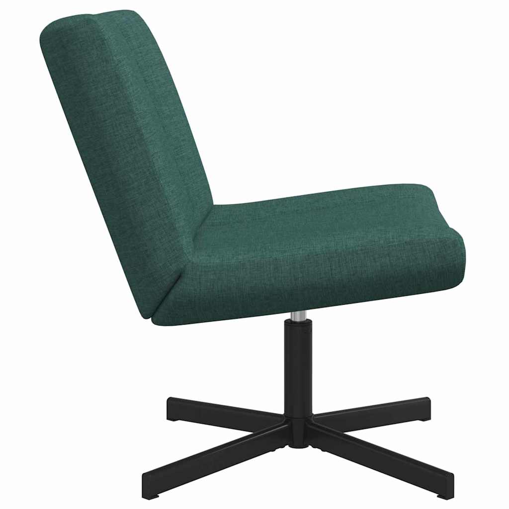 Swivel Chair Dark Green 63 X 75 X 76 Cm Fabric