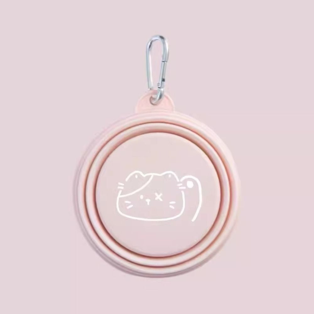 Collapsible Puppy Water Food Container Silicone Pet Supplies Durable Feeder Dish Bowl Cat