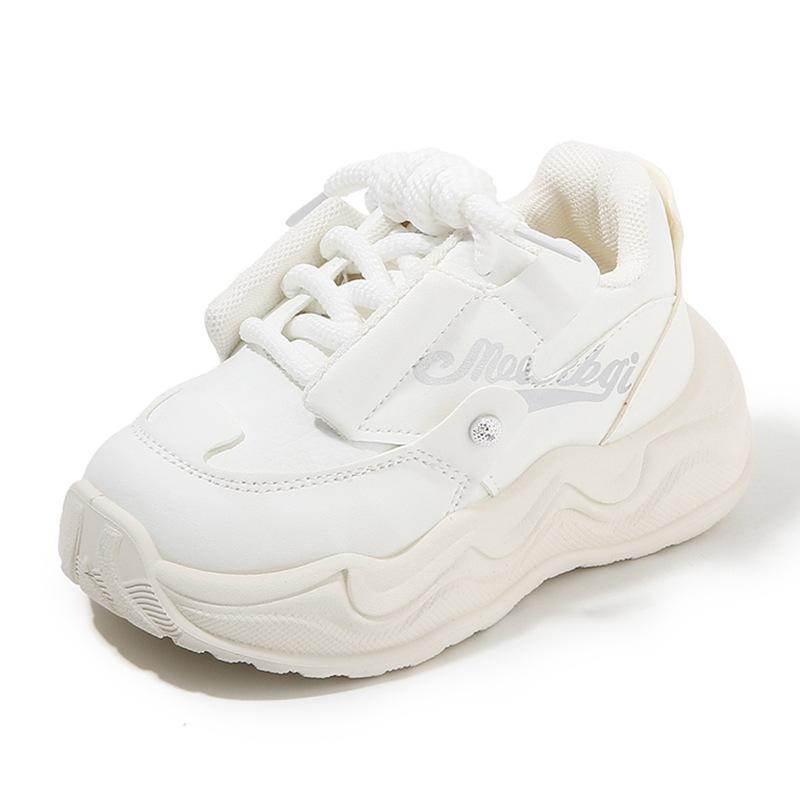 Children's sports shoes 2025 spring and autumn new boys' dad shoes lightweight girls' little white shoes soft-soled baby casual shoes