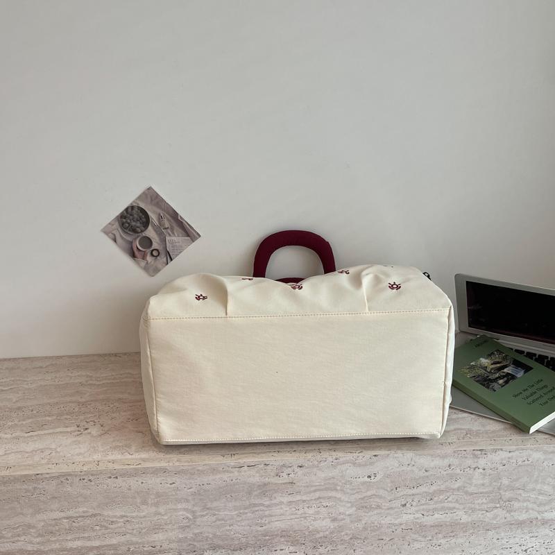 Bolsa de lona impermeable de nailon para mujer, bolsa de viaje, bolsa de gimnasio, bolso de mano con correa ajustable