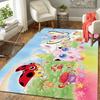 1Pc Butterflies Flowers Fantasy Printed Flannel Rug Soft Non Slip Carpet for Bedroom Living Room Office Floor Outdoor Home Decor Xmas Gift K1511