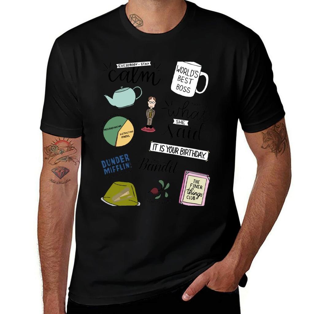 The Office TV-Show Kunst T-Shirt Übergröße Outdoor Freizeit Oberteil