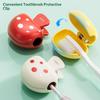 Mushroom-Design Toothbrush Cover With Dust Cap Brush Protective Cover Portable Plastic Clip For Home Travel Use Compact