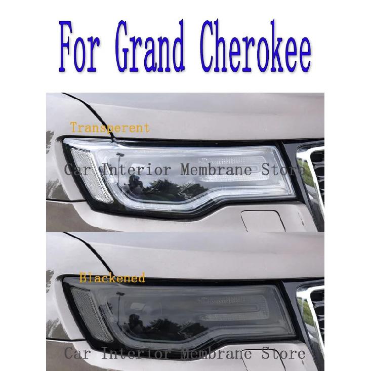 For Grand Cherokee 2014- Car Exterior Headlight Anti-scratch Front Lamp Tint TPU Protective Film Cover Accessories Sticker
