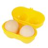 2 Fächer Eieraufbewahrungsbox Haushaltsküchenorganizer Eierhalter Behälter Koffer Tragbar Outdoor Camping Picknick Eierboxen Koffer